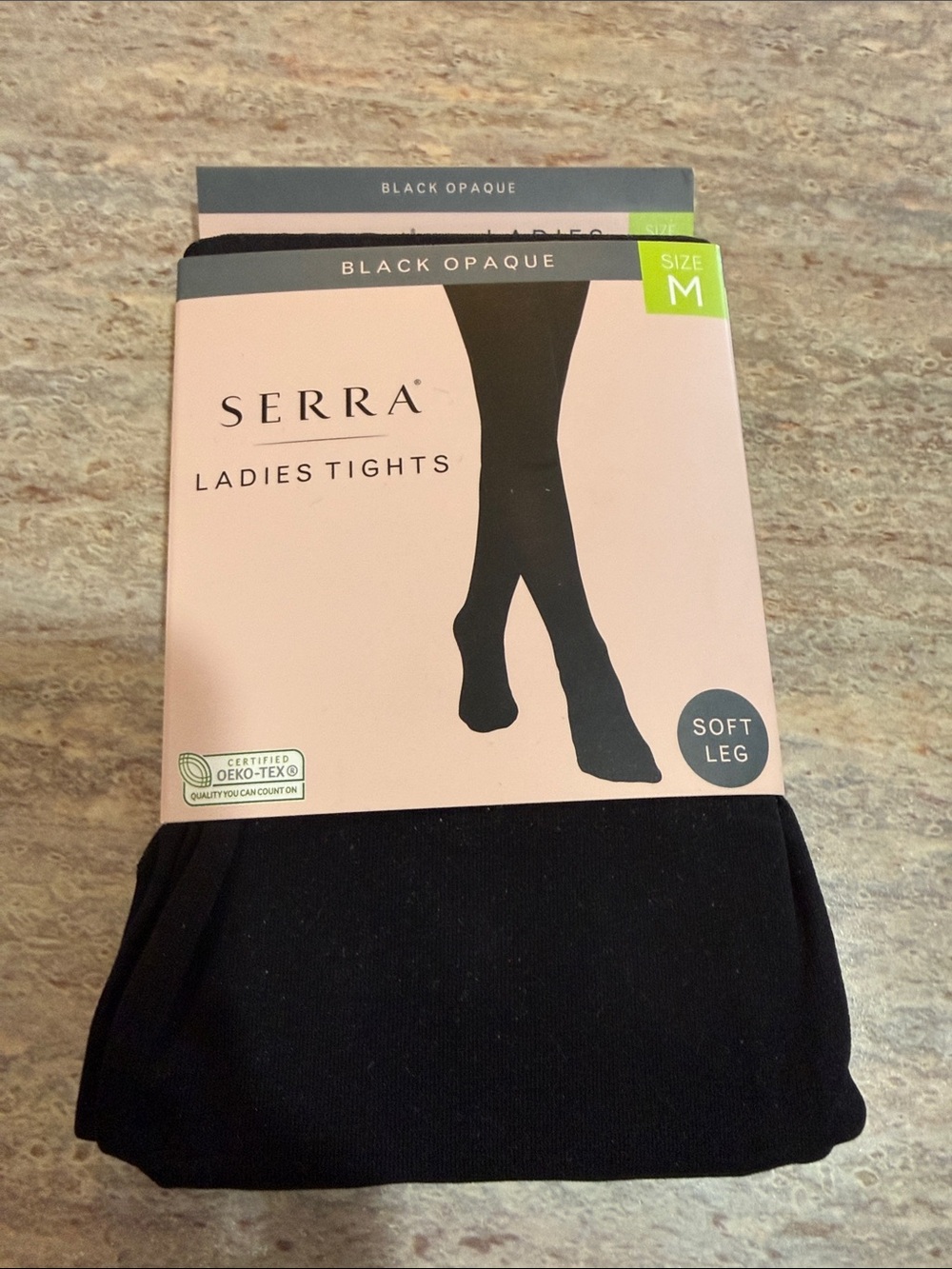 NEW Serra Black Opaque Tights